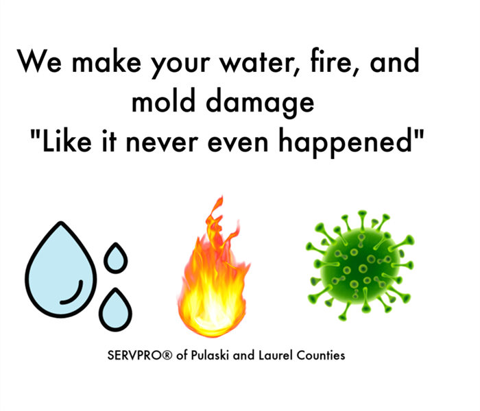 fire, water droplets, mold emoji with text